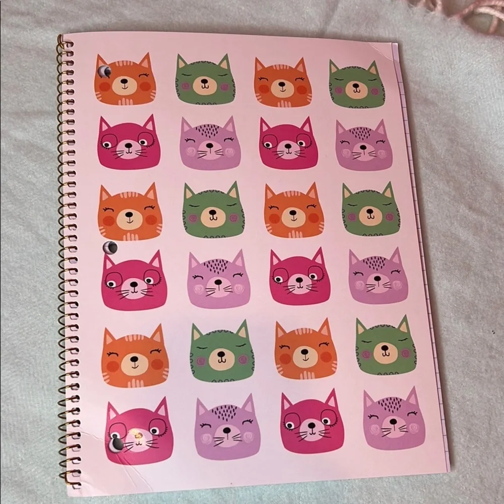 NWT 🐱😻 Cat Spiral Notebook- Back To School